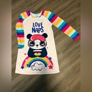 Wonder Nation Colorful Panda Love Naps Nightgown